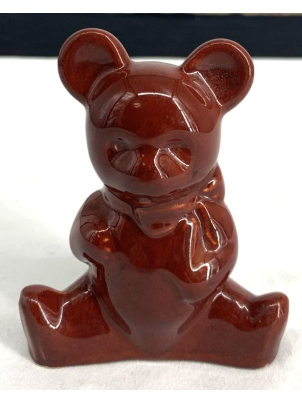 Artistic Potteries California Bear Figurine Brown 1950s 3.5" Tall Ceramic